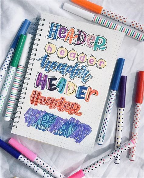 Header / Title ideas for your Notebook Covers! | Apuntes