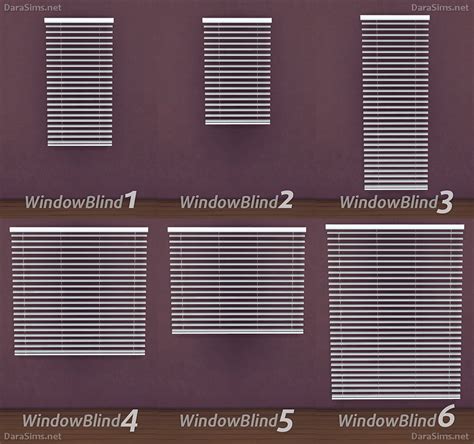 Modular window blinds (The Sims 4) | DaraSims.net