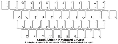 South Africa (English) Keyboard Labels - DSI-Keyboards.com