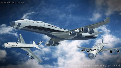 Futuristic aircraft concept on Behance