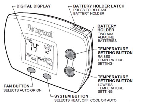 how to reset honeywell thermostat th5110d1006 - atticus about life