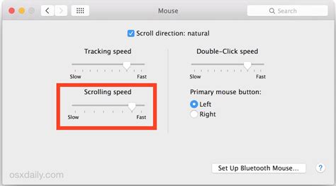 How to Change Scrolling Speed of Mouse or Trackpad in Mac OS X