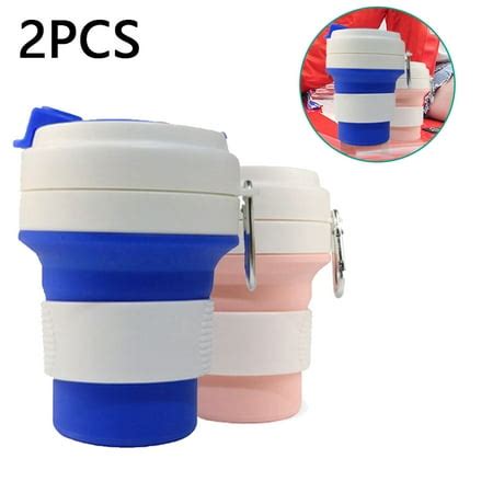 Silicone Collapsible Reusable Coffee Cup, Portable Foldable Lightweight ...