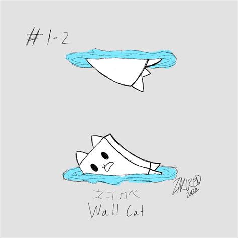 The Battle Cats: Wall Cat by Z4KUR3D on DeviantArt