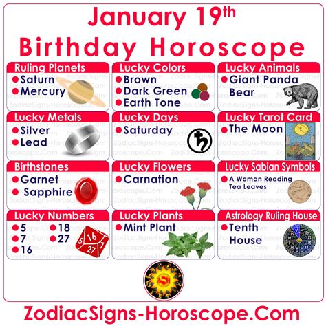 January 19 Zodiac – Complete Birthday Personality and Horoscope | ZSH