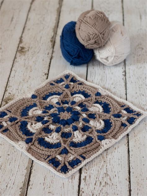 Perfectly Provincial 12" Crochet Square Pattern | AllFreeCrochet.com