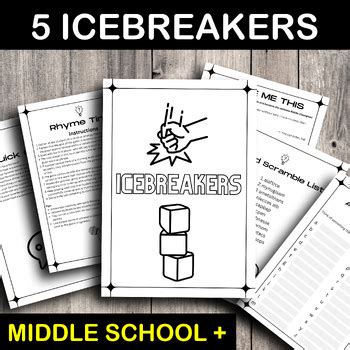 Middle School Icebreakers | Back to School Game | First Day of School ...