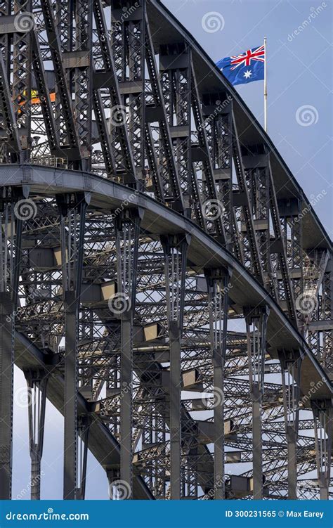 Sydney Harbour Bridge from Circular Quay Stock Image - Image of steel ...