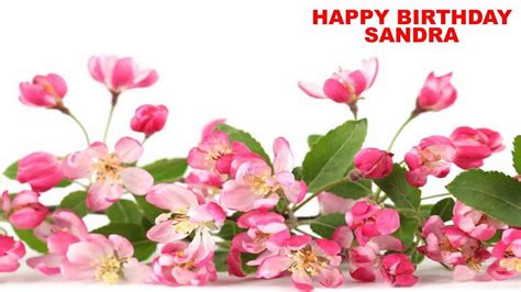 Sandra - english - flowers - Happy Birthday - YouTube