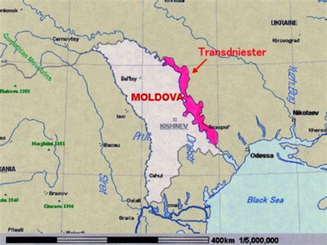 Dniester River Map Europe