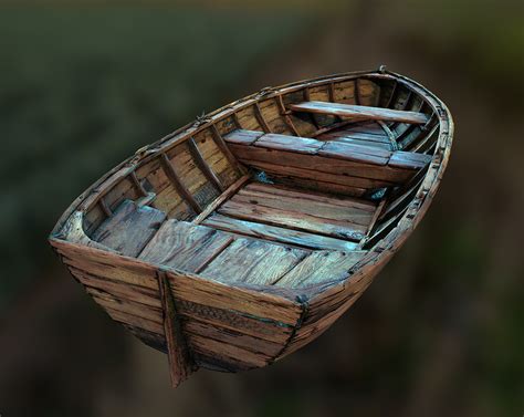 Wooden Boat 3d Model Free Download