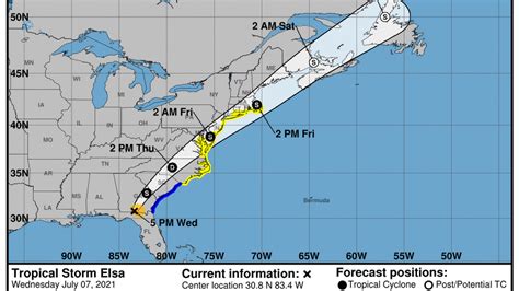 Tropical Storm Elsa: Latest path, forecast for NC, SC coasts | Durham ...