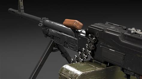 ArtStation - PKM machine gun modeling