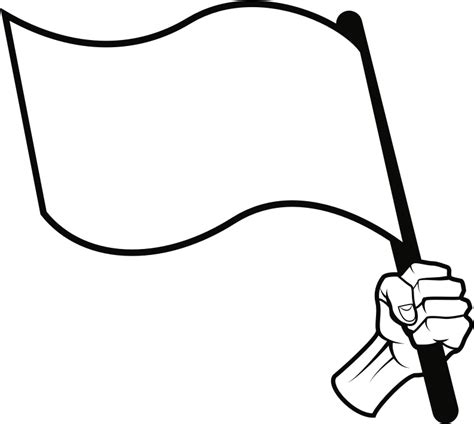 White Flag (#2) - Openclipart