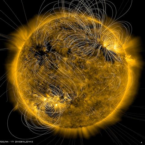 Map of Magnetic Field Lines of the Sun | International Space Fellowship