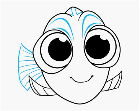 How To Draw Baby Dory From Finding Dory - Baby Dory Drawing Easy, HD ...