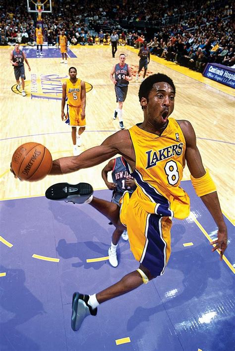 Inkvision Kobe Bryant Dunking - Sports/Basketball Poster - Measures 16 ...