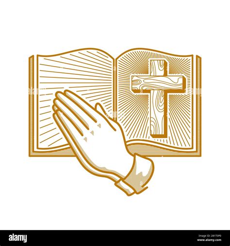 Wooden church bible Stock Vector Images - Alamy