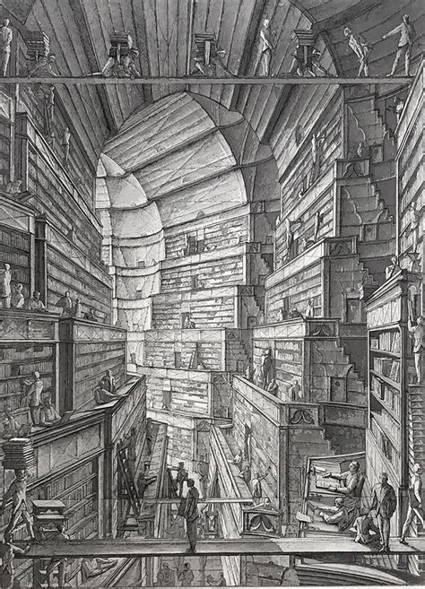 Erik Desmazières - Library of Babel — Warnock Fine Arts