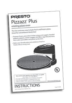 Instruction Book for the Pizzazz ® Plus rotating pizza oven - Pizza ...