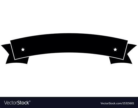 Ribbon banner empty Royalty Free Vector Image - VectorStock