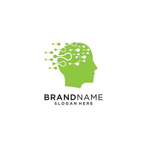 Brain Technology Mind Data Logo Design Template 23000015 Vector Art at ...