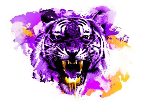 LSU Tiger / Digital Art : batonrouge