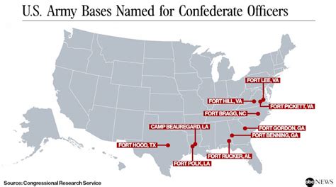 The 10 major Army bases named for Confederate generals - ABC News