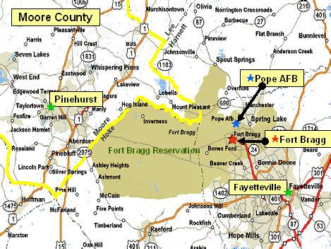 Fort Bragg Training Area Map - Cape May County Map