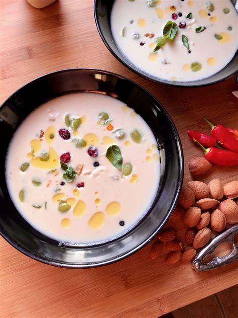 “Ajo Blanco” – Cold garlic and almond soup from Spain. #spain #food # ...