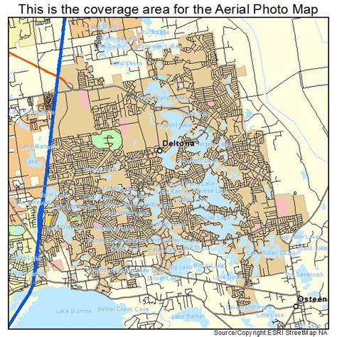 Aerial Photography Map of Deltona, FL Florida