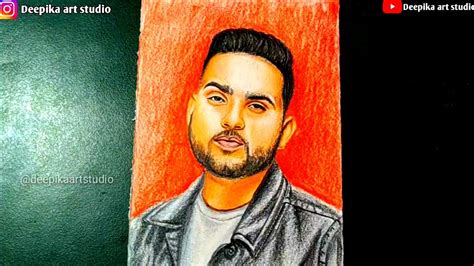 karan aujla drawing | Punjabi singer drawing | karan aujla sketch ...