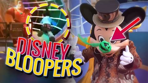 Funny DISNEY CHARACTER BLOOPERS | Disneyland / Disney World FAILS - YouTube