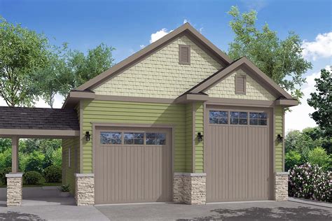 Garage Plan 41248 - 2 Car Garage Traditional Style