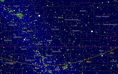 Constellation Map Northern Hemisphere