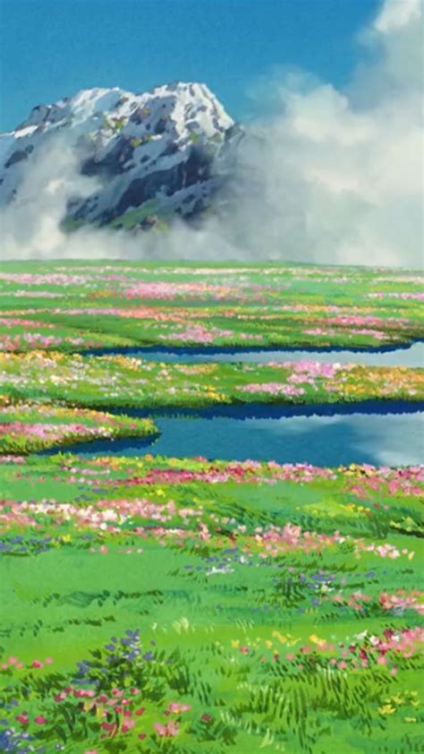 howl's moving castle scenery wallpaper | Studio ghibli background ...