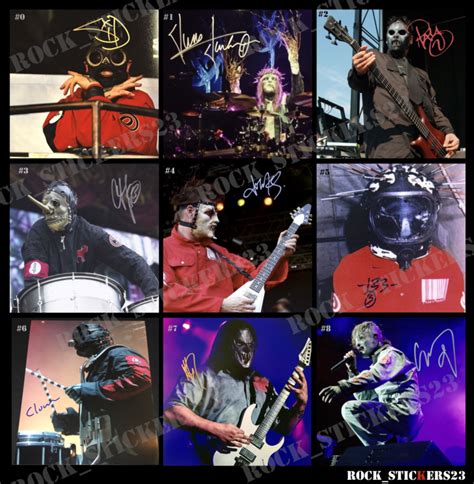 Slipknot autographs stickers | ★ #RockStickers23