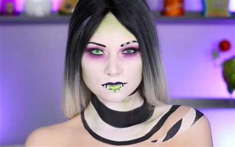 This glam "Beetlejuice" makeup tutorial will transform you into the ...