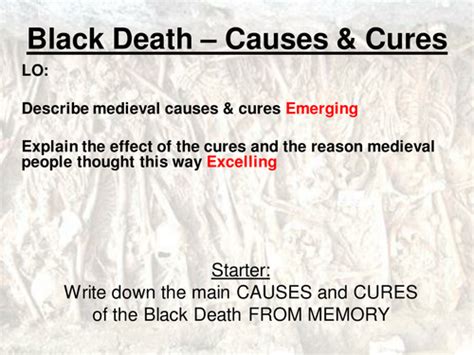 Black Death Causes and Cures | Teaching Resources