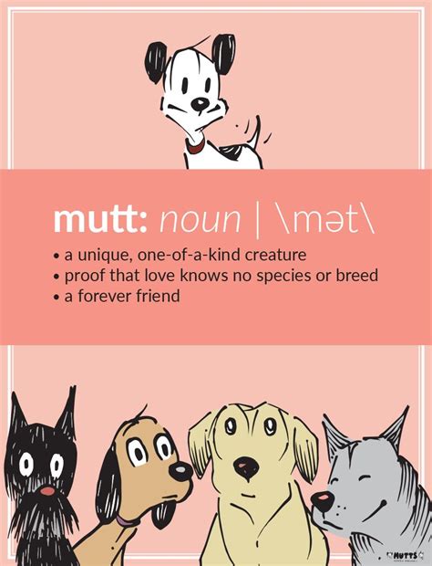 'Mutt Definition' Poster | Mutt, Dog names, Pet parent