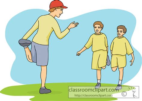 Education Clipart- physical_education_teacher_01 - Classroom Clipart