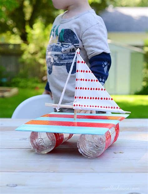 RECYCLED SAILBOAT CRAFT Summer Crafts For Kids, Crafts For Boys ...