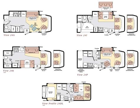 Winnebago View class C motorhome floorplans | Casas, Interiores, Autos