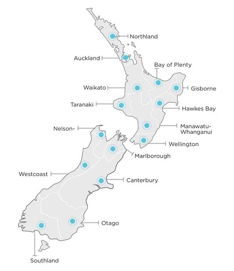 Printable New Zealand Cities Map – Free download and print for you.