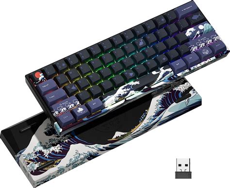 Amazon.co.jp: HITIME XVX 60% Gaming Keyboard, Rechargeable RGB Wireless ...