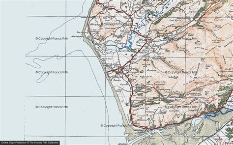 Historic Ordnance Survey Map of Tywyn, 1922 - Francis Frith