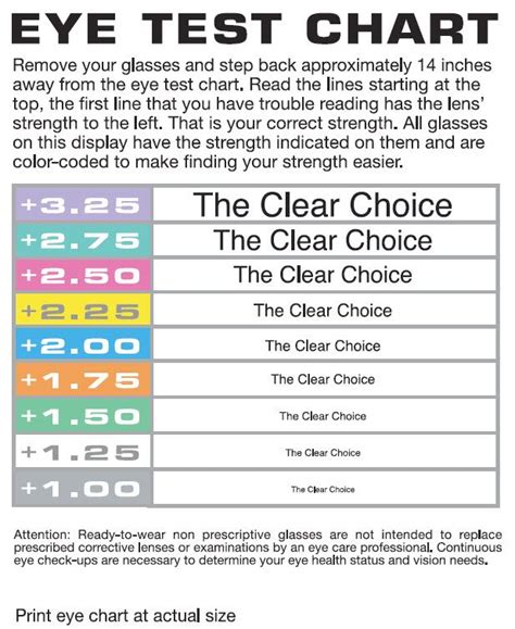 Eye Test Chart | Eye test chart, Reading charts, Eye chart