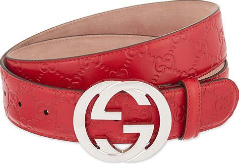 Red Leather Gucci Belt | Gucci leather belt, Mens red belt, Belt