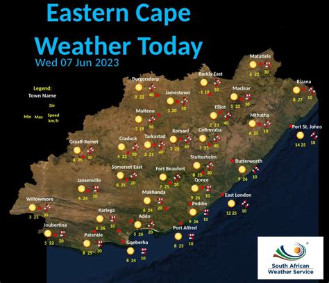 SA Weather Service on Twitter: "Eastern Cape Today 's Weather overview ...