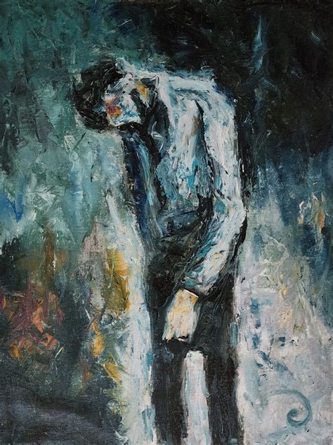 The Sad Man | Buy Art Online | Abstract Expressionism | Manu Fine Art ...